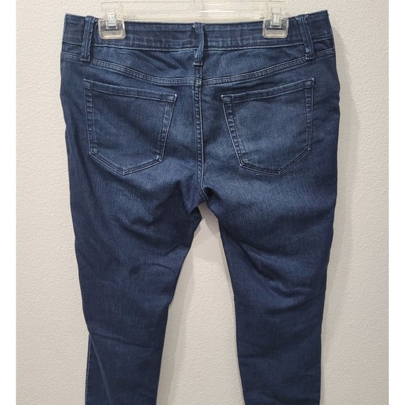 Isabel Maternity Under Belly Womens Dark Wash Blue Skinny Jeans Size 6 - Picture 7 of 8